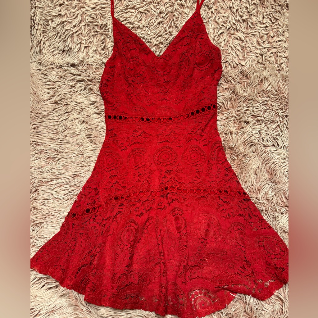Red Lacy Dress